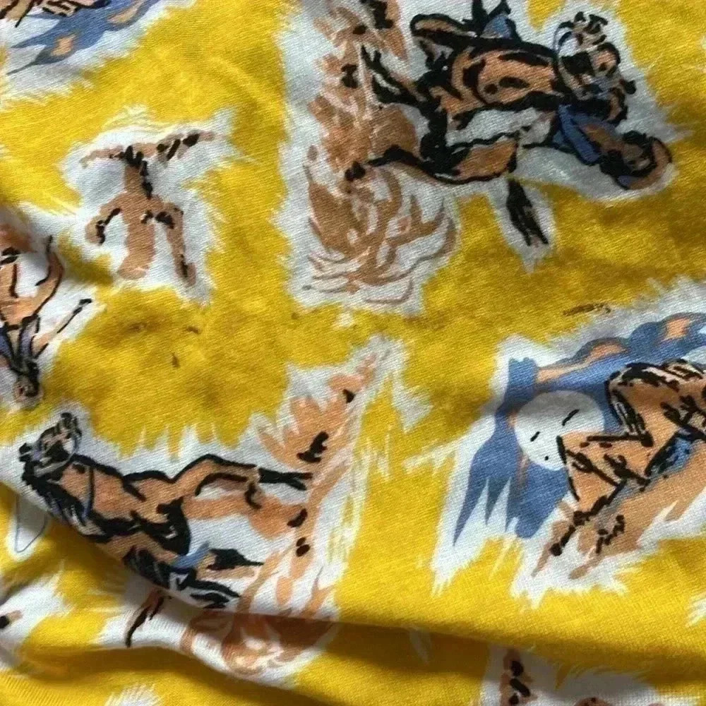 ModCloth back in the saddle bright cheerful wild west wrap dress dress medium - Picture 8 of 8
